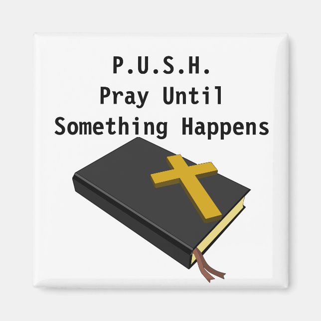 Prayer inspiration PUSH Magnet (Framsidan)