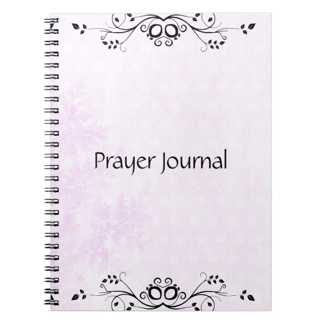 Prayer Journal bärbar dator i Rosa Anteckningsbok (Framsidan)
