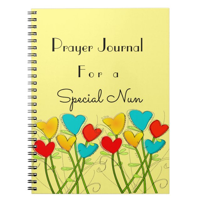 Prayer Journal För en Speciell nun Anteckningsbok (Framsidan)