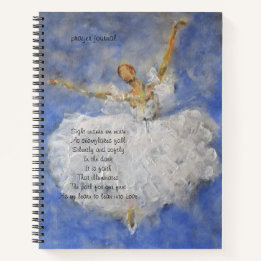 Prayer journal med ballerina