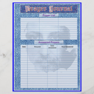 PRAYER JOURNAL PAGE Album / Binder Infoga sidor Reklamblad
