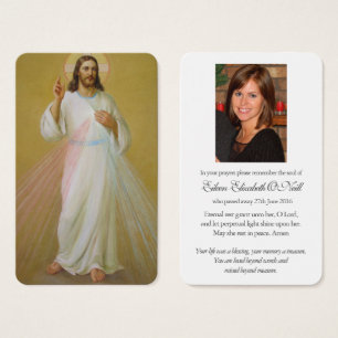 Prayer-kort Divine Mercy 1 Visitkort