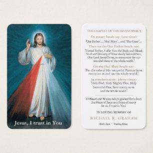 Prayer-kort   Divine Mercy Chaplet 01 Visitkort