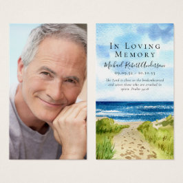 Prayer-kort för fotobacheminnet visitkort