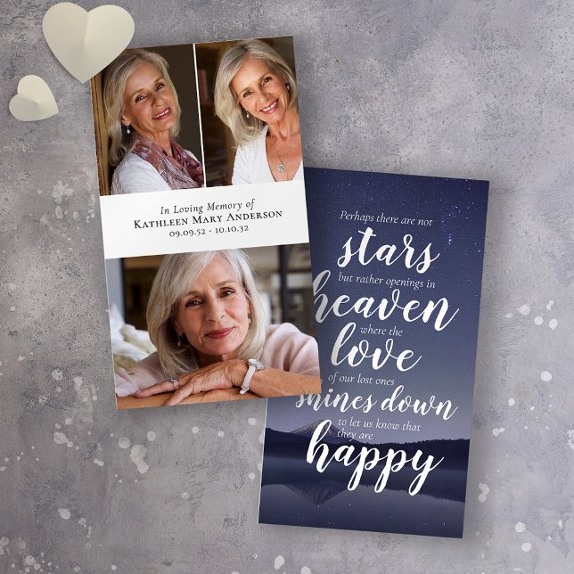 Prayer-kort för fotokollage visitkort (Skapare uppladdad)