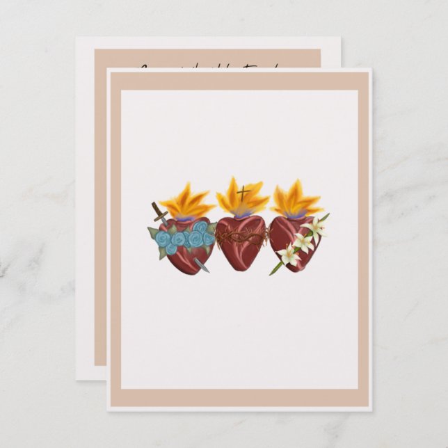 Prayer-kort för heliga - 10 paket anteckningskort (Fram/baksida)