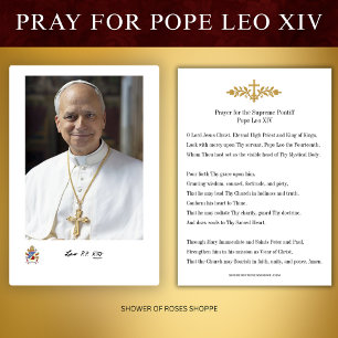 Prayer-kort för påve Leo XIV, Kristus Vicar