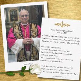Prayer-kort för påve Leo XIV, Kristus Vicar