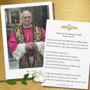 Prayer-kort för påve Leo XIV, Kristus Vicar