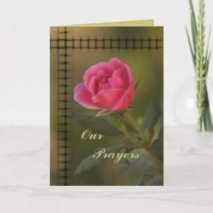 Prayer-kort för rosa - anpassa kort