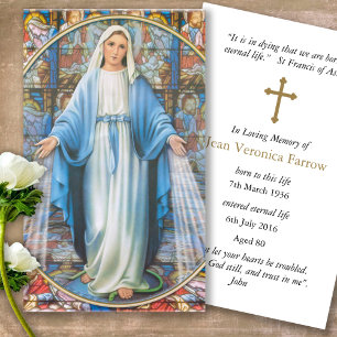 Prayer-kort Hail Mary Visitkort
