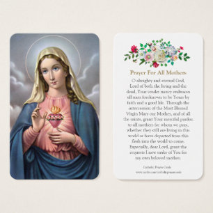 Prayer-kort Helig Heart 020 Visitkort