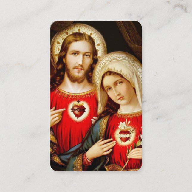 Prayer-kort | Helig Hearts Visitkort (Framsida)