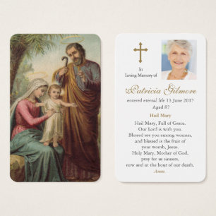 Prayer-kort   Heliga Familj 1 Visitkort