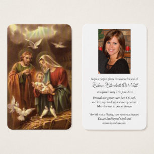 Prayer-kort   Heliga Familj 5 Visitkort