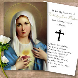 Prayer-kort | Italienska Mary Visitkort