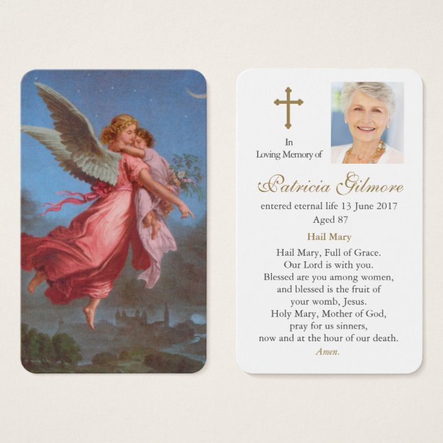 Prayer-kort | Lord Send Your Änglar Visitkort (Framsida & baksida)