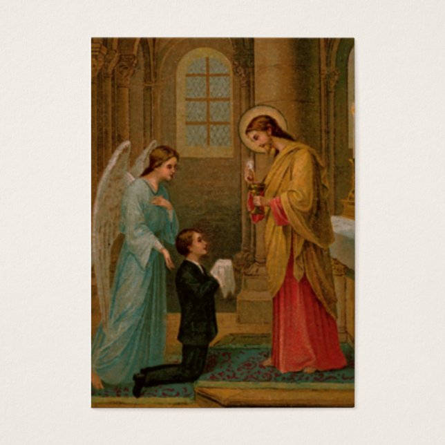 Prayer-kort: Lycklig är Soul Visitkort (Framsidan)