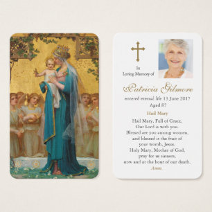 Prayer-kort   Madonna & Child Visitkort