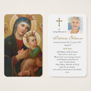 Prayer-kort Perpetual Help 1 i Dam 1 Visitkort