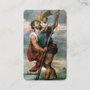 Prayer-kort Prayer till St Christopher Visitkort
