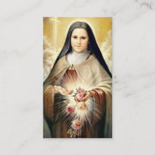 Prayer-kort   Saint Therese Visitkort