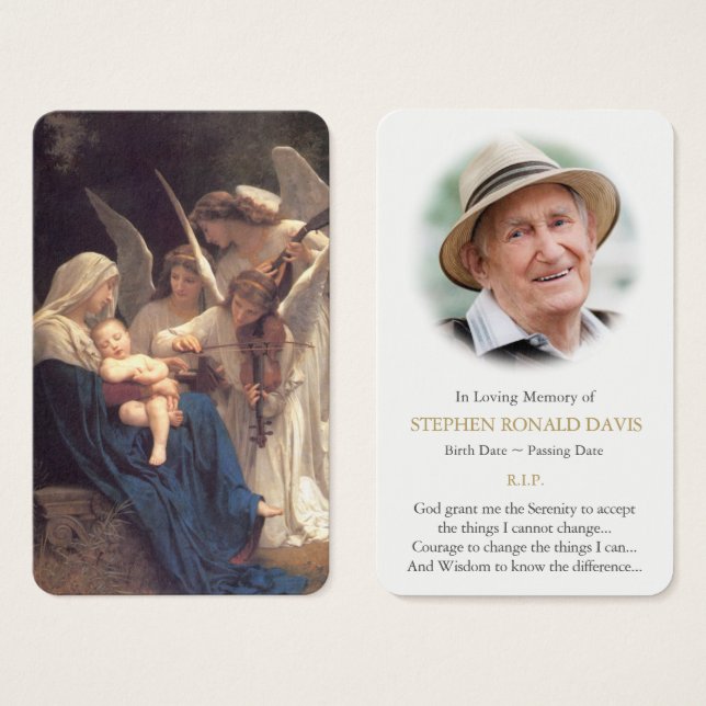 Prayer-kort | SÅNG i ÄNGLAR Visitkort (Framsida & baksida)