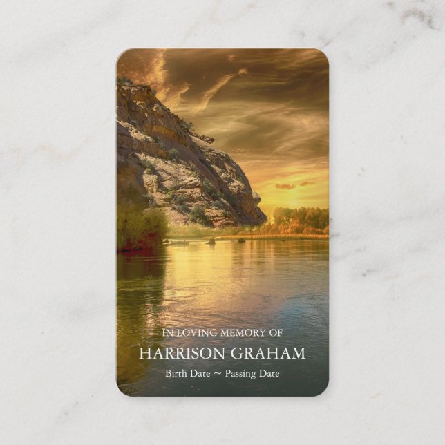 Prayer-kort | Sjö Mountain Deluxe Visitkort (Framsida)