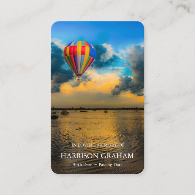 Prayer-kort | Sjö Sunset Deluxe Visitkort (Framsida)