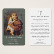 Prayer-kort | St Anthony 02
