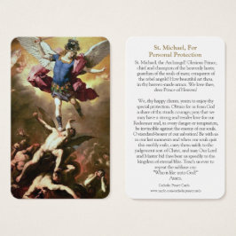 Prayer-kort | St. Michael 1 Visitkort