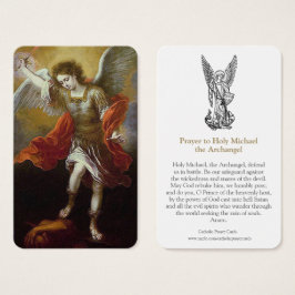 Prayer-kort | St. Michael 2 Visitkort
