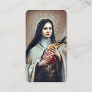 Prayer-kort | St. Therese Novena Prayer Visitkort