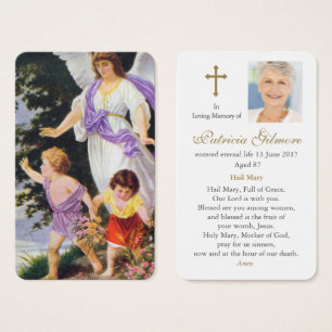 Prayer-kort   Vintage Guardian Angel 1 Visitkort