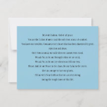 Prayer-kortet "A Prayer for Peace"