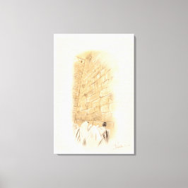 "Prayer" Kotel Old City Jerusalem Israel Art Paint Canvastryck