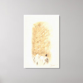 "Prayer" Kotel Old City Jerusalem Israel Art Paint Canvastryck