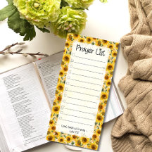 Prayer List - Lined and Checkboxes