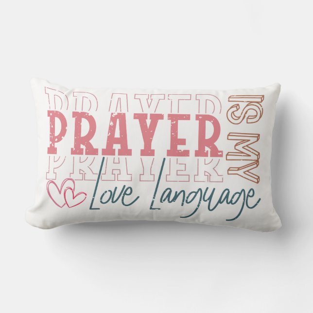 Prayer Love Language Lumbarkudde (Framsida)