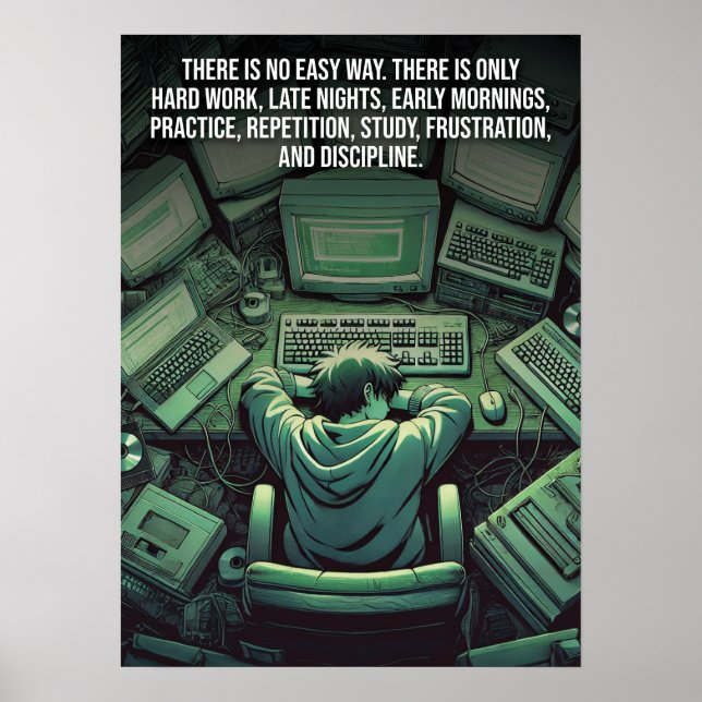 Prayer och Perseverance - Faith, Hustle, Success Poster (Framsidan)
