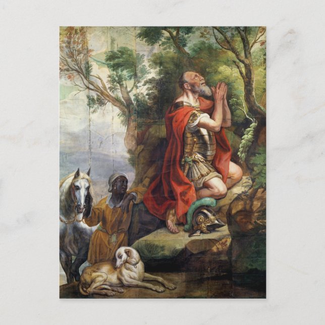 Prayer of Gideon, tecknad för tapekonst Vykort (Framsida)