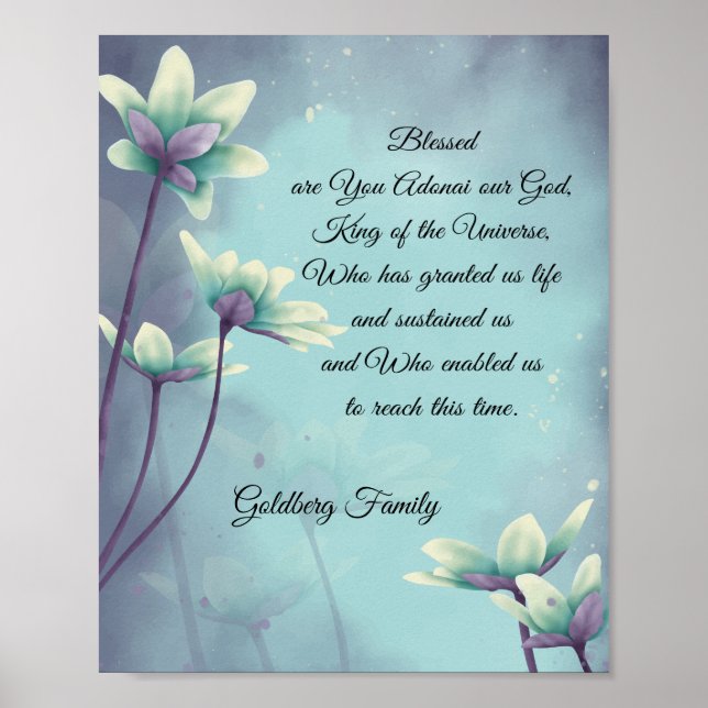 Prayer of Gratitude Thanksgiving Giclee Art Poster (Framsidan)