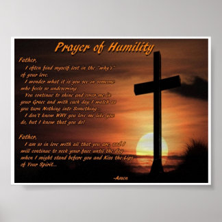 Prayer of Humility Poster