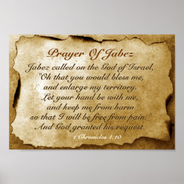 Prayer of Jabez 1 Chronicles 4:10, Bible Verse Poster