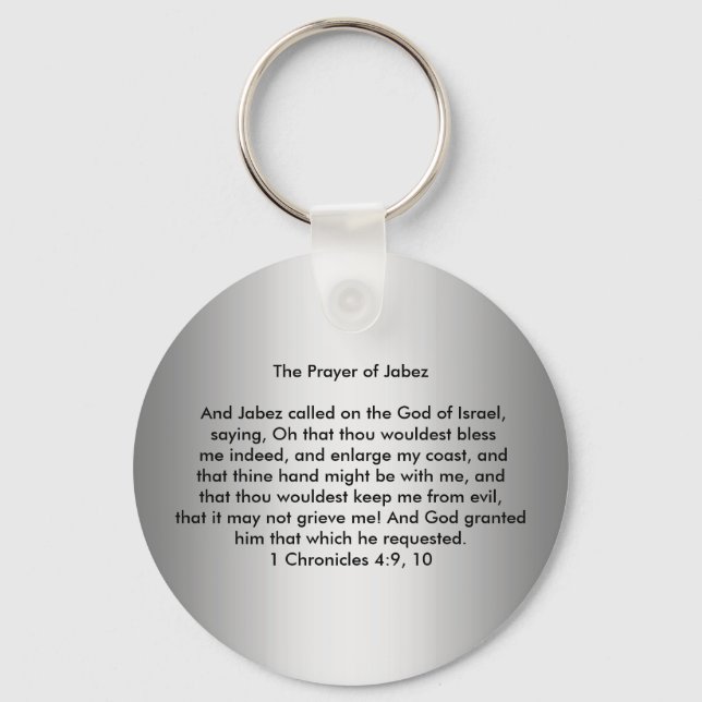 Prayer of Jabez Keychain Nyckelring (Framsida)