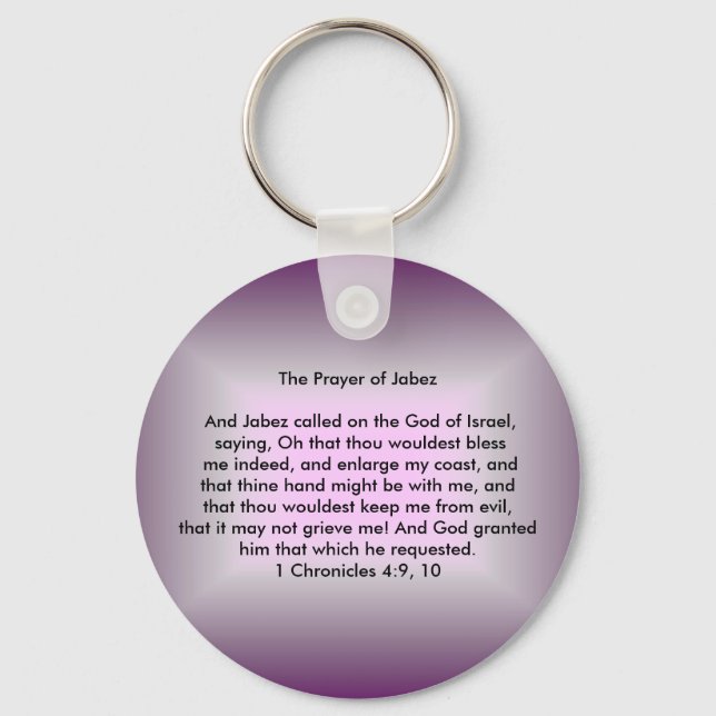 Prayer of Jabez Keychain Nyckelring (Framsida)