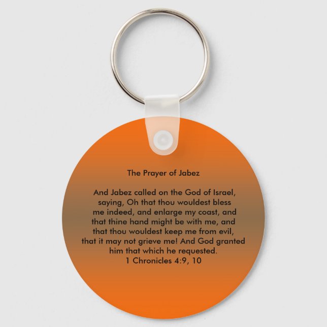 Prayer of Jabez Keychain Nyckelring (Framsida)