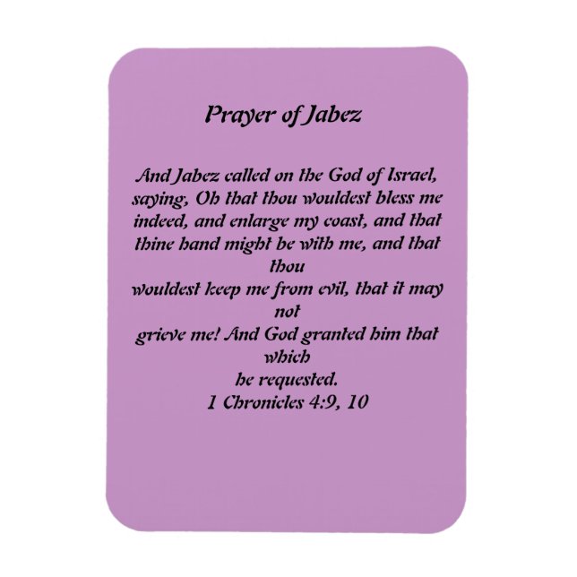 Prayer of Jabez Magnet (Vertikal)