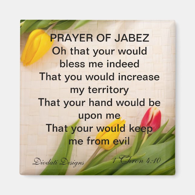 Prayer of Jabez Tulip Magnet (Framsidan)