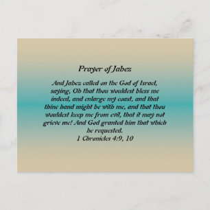 Prayer of Jabez Vykort